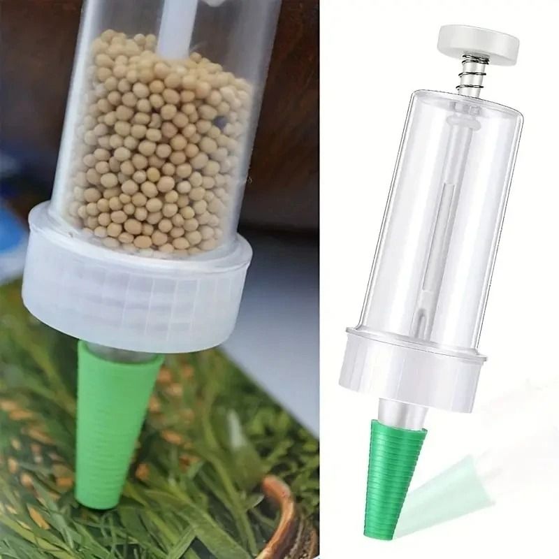 Mini Manual Handheld Seed Dispenser Seeder Tool for Garden Planting and Flower Pots