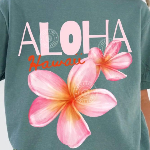 Hawaii Shirt, Aloha Hawaii Shirt, Summer Flower Shirt, Trendy Summer Tee, Retro Summer Top, Hawaiian Shirt, Beach Lover