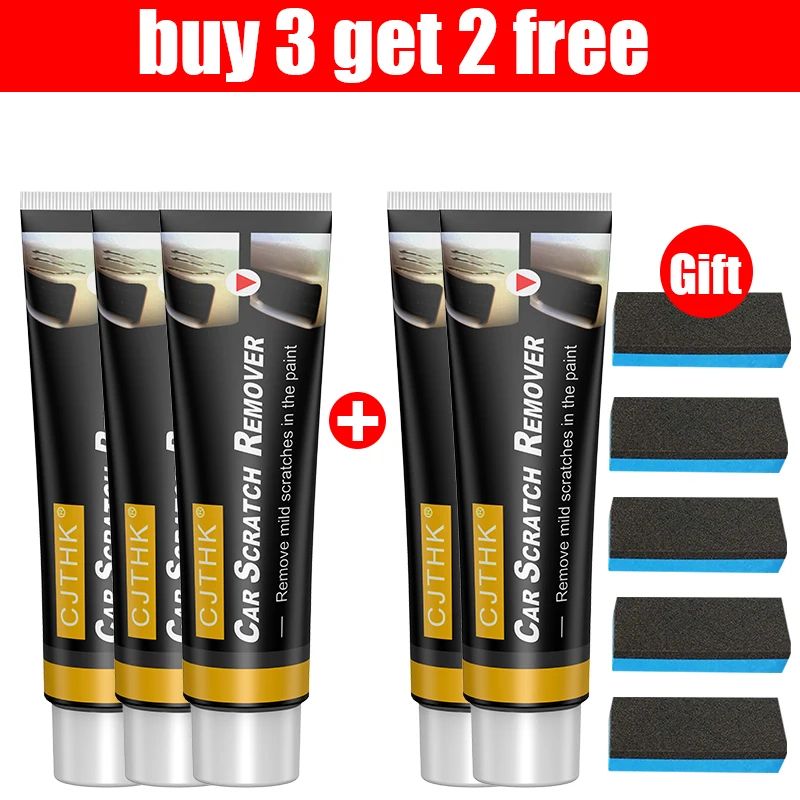 ScratchGuard Car Scratch Remover Paste – Paint Repair & Polishing Kit with Sponge