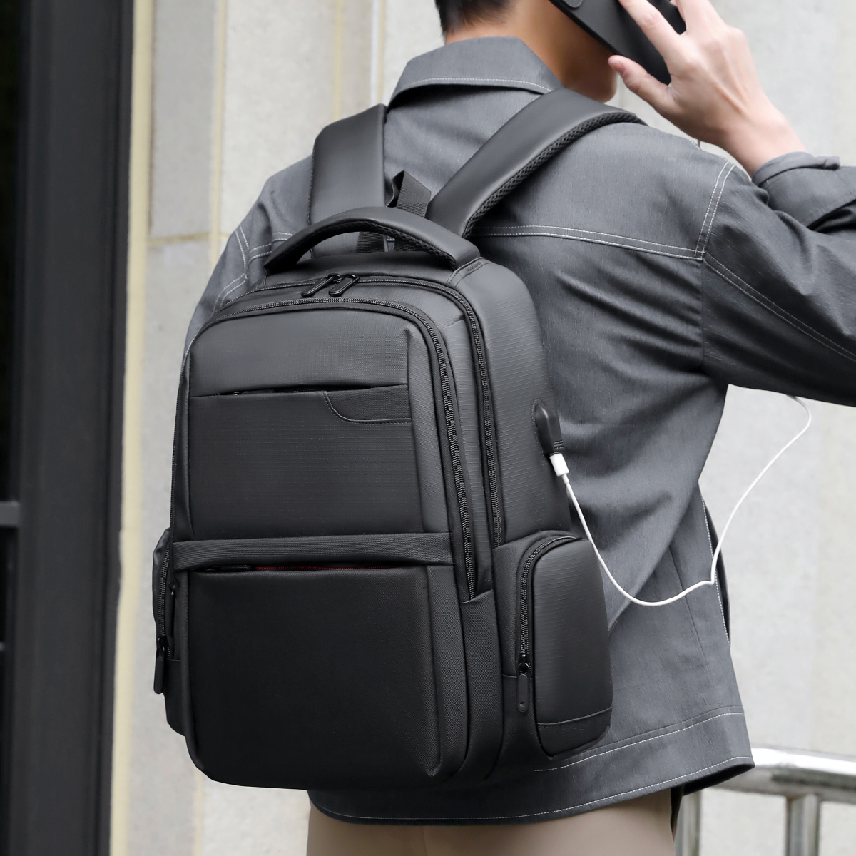 Business Backpack for Men Large Capacity Computer Bag Lightweight Travel Backpack for Students & Professionals