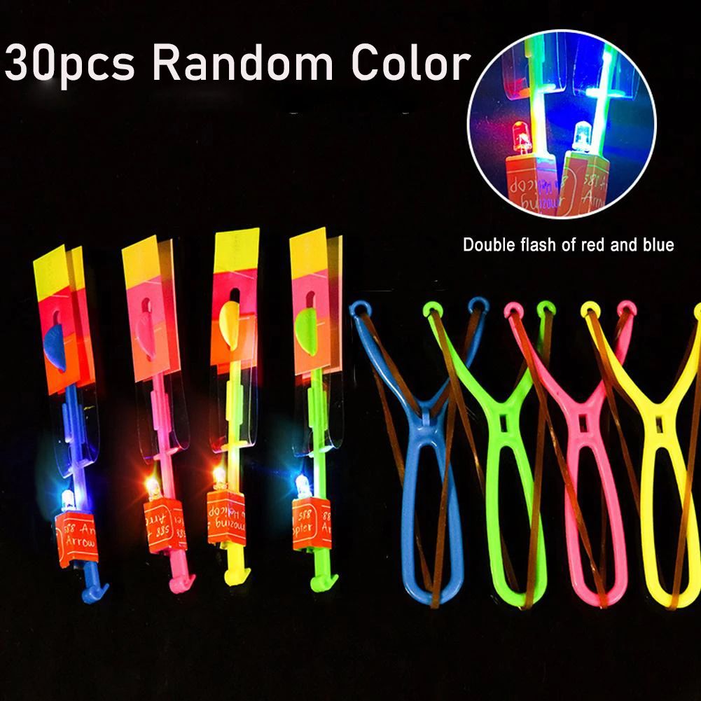 LED Flying Slingshot Toy Set