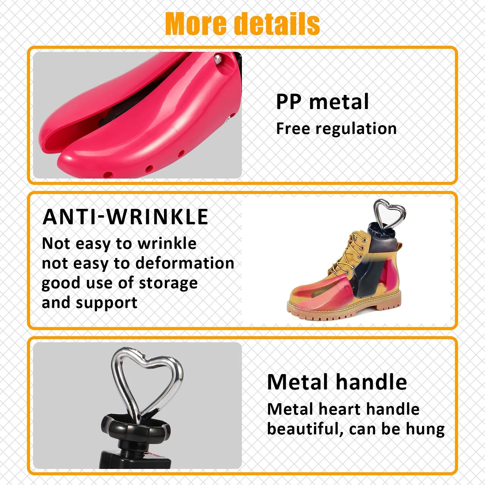 Universal Adjustable Shoe Stretcher and Boot Widener with Steel Shaft