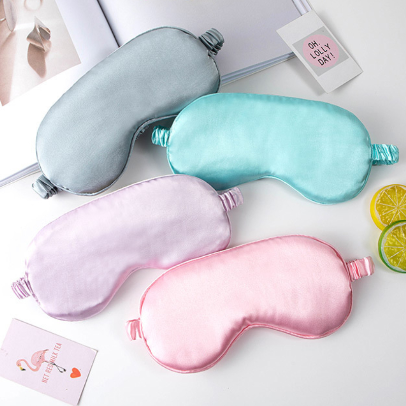 Imitated Silk Sleep Mask for Relaxation and Eye Care Soft Eye Patch for Comfortable Travel and Health Shield