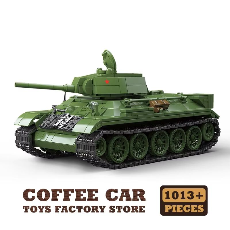 M4A3 Medium Tank Building Blocks Set WWII Military Model Toy
