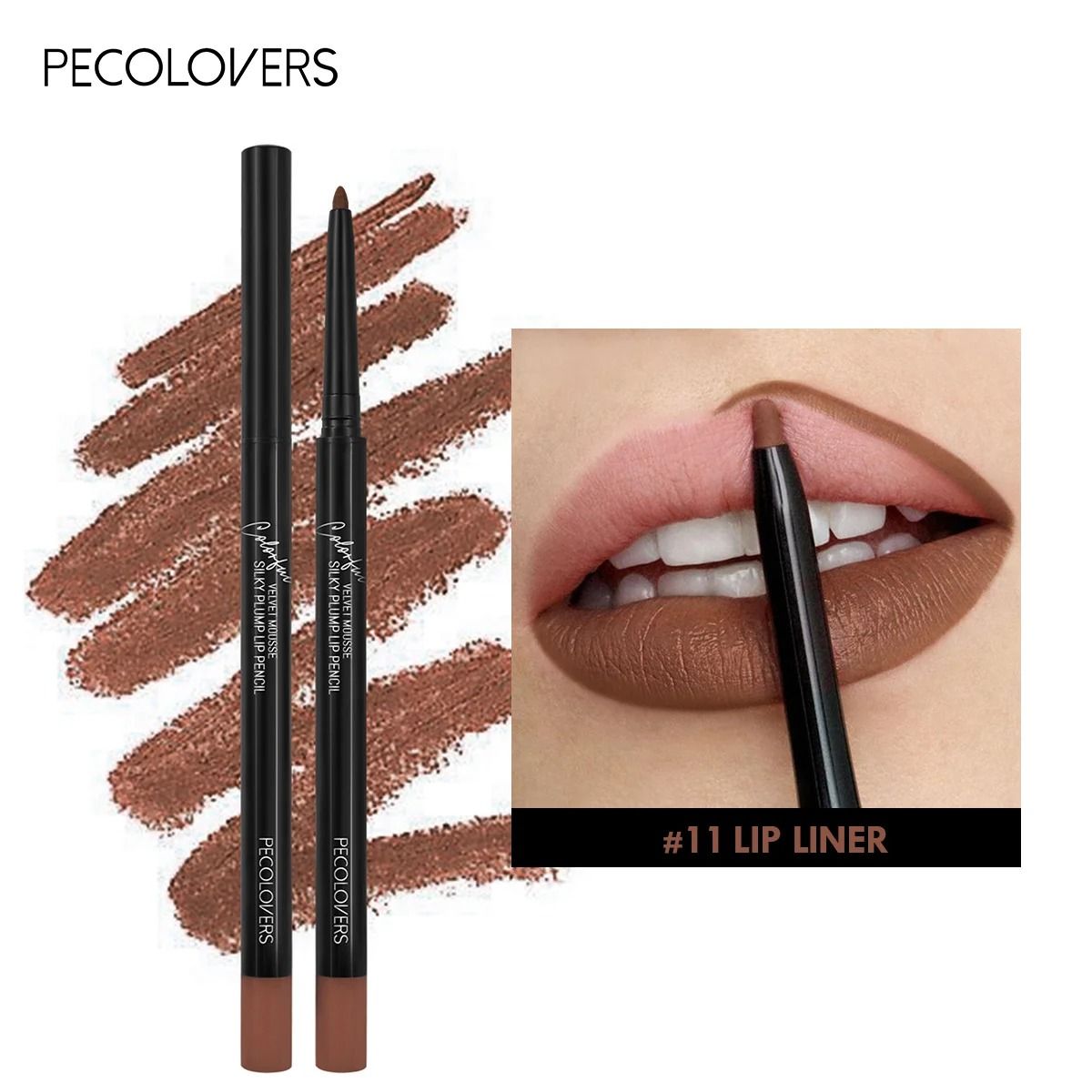 Waterproof Matte Red Contour Lipliner Pencil