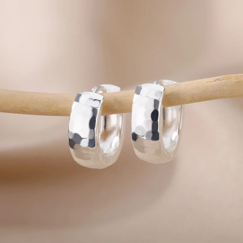 Gold Color Small Hoop Earrings Stainless Steel Womens Jewelry