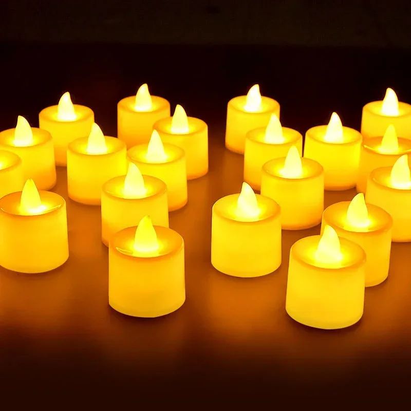 Colorful LED Flameless Tealight Candles Set