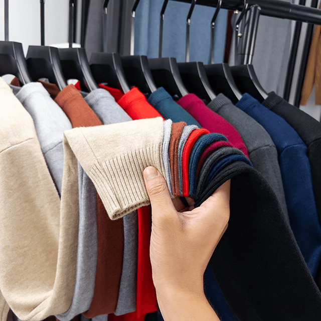 Modern Diamond Knit Crew Neck Sweater Mens Casual Pullover