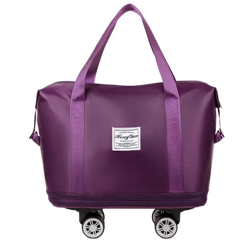 Universal Wheel Expandable Travel Bag with Large Capacity and Dry-Wet Separation