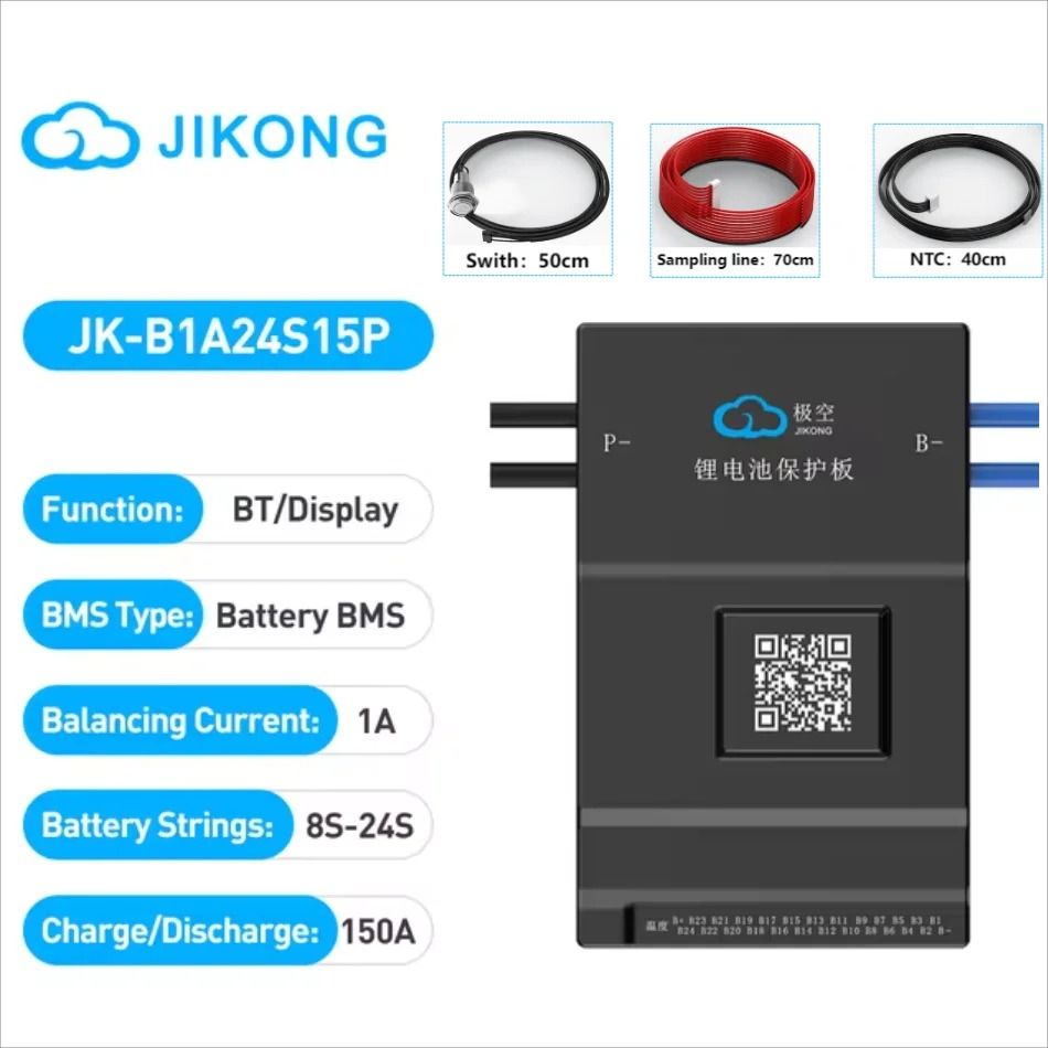 Smart Active Balance BMS Lifepo4 Li-Ion LTO Battery Management System 8S–24S 60A–600A