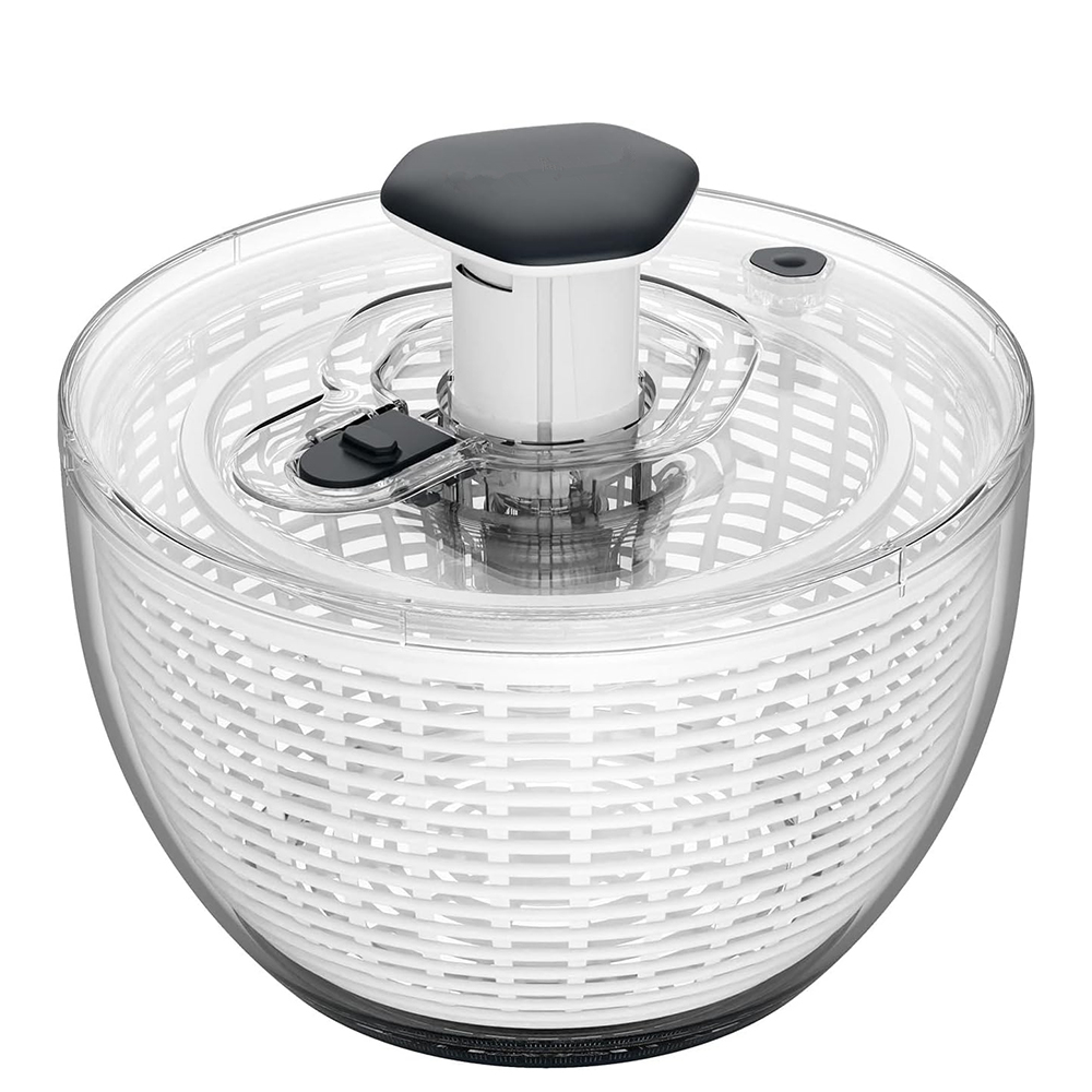 Large Lettuce Dryer QT Salad Spinner Easy Press One-Handed Vegetable Washer Mixer