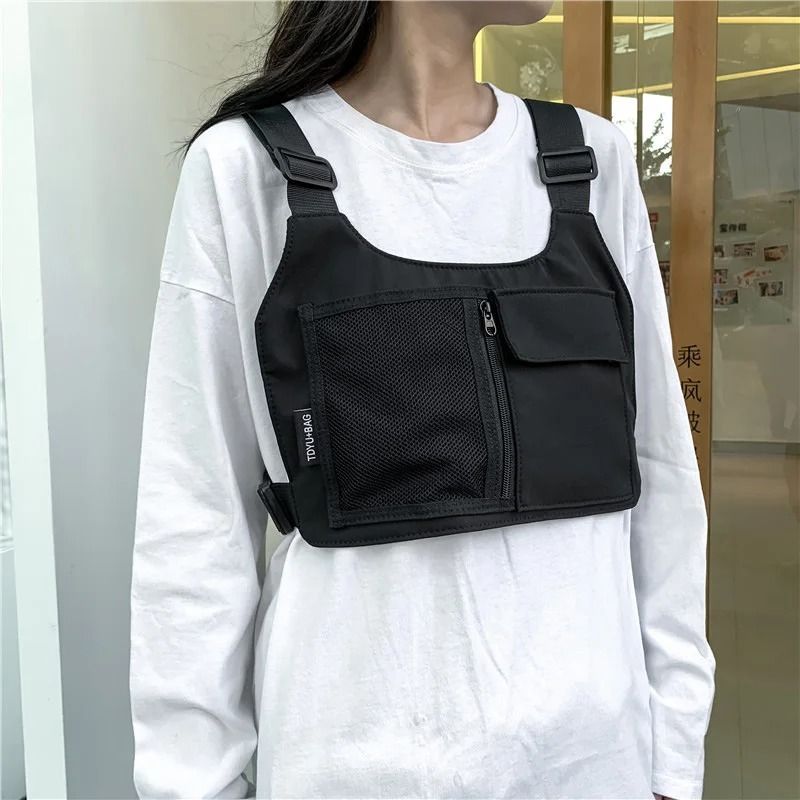 Chest Rig Bag Tactical Chest Bag Nylon Streetwear Chest Harness Unisex Vest Pack