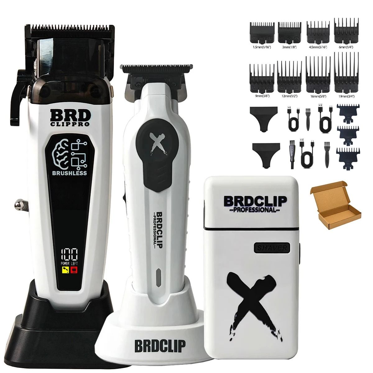 Professional Hair Clipper and Trimmer with Charging Base