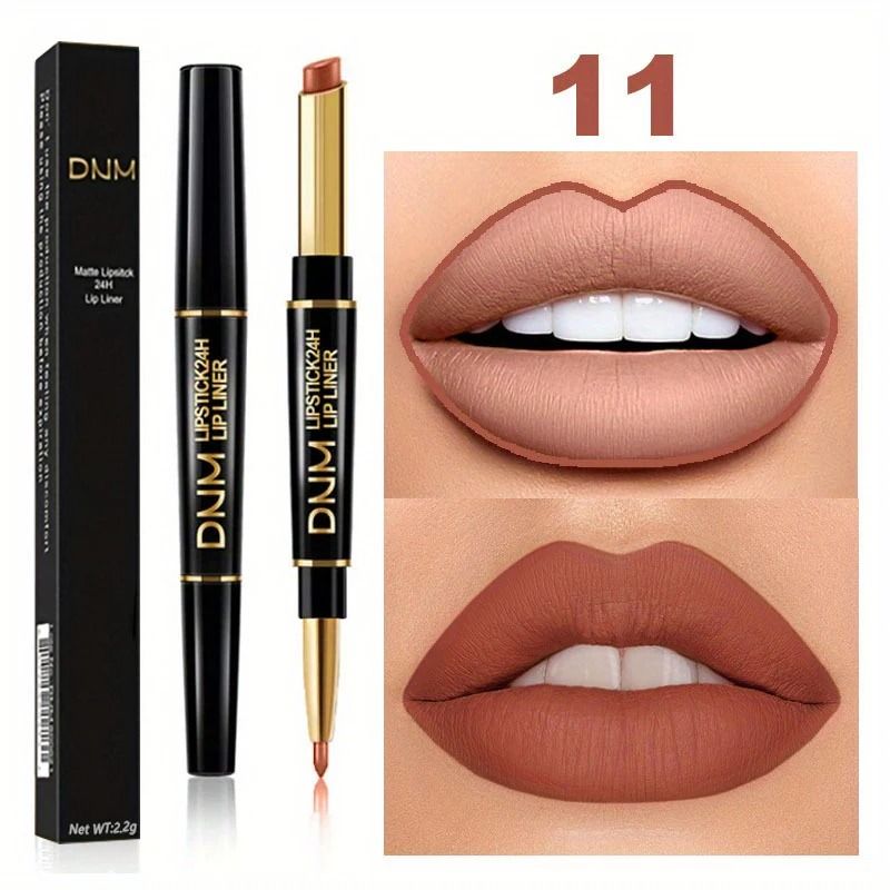Double Ended Lipstick and Lip Liner Waterproof Long Lasting