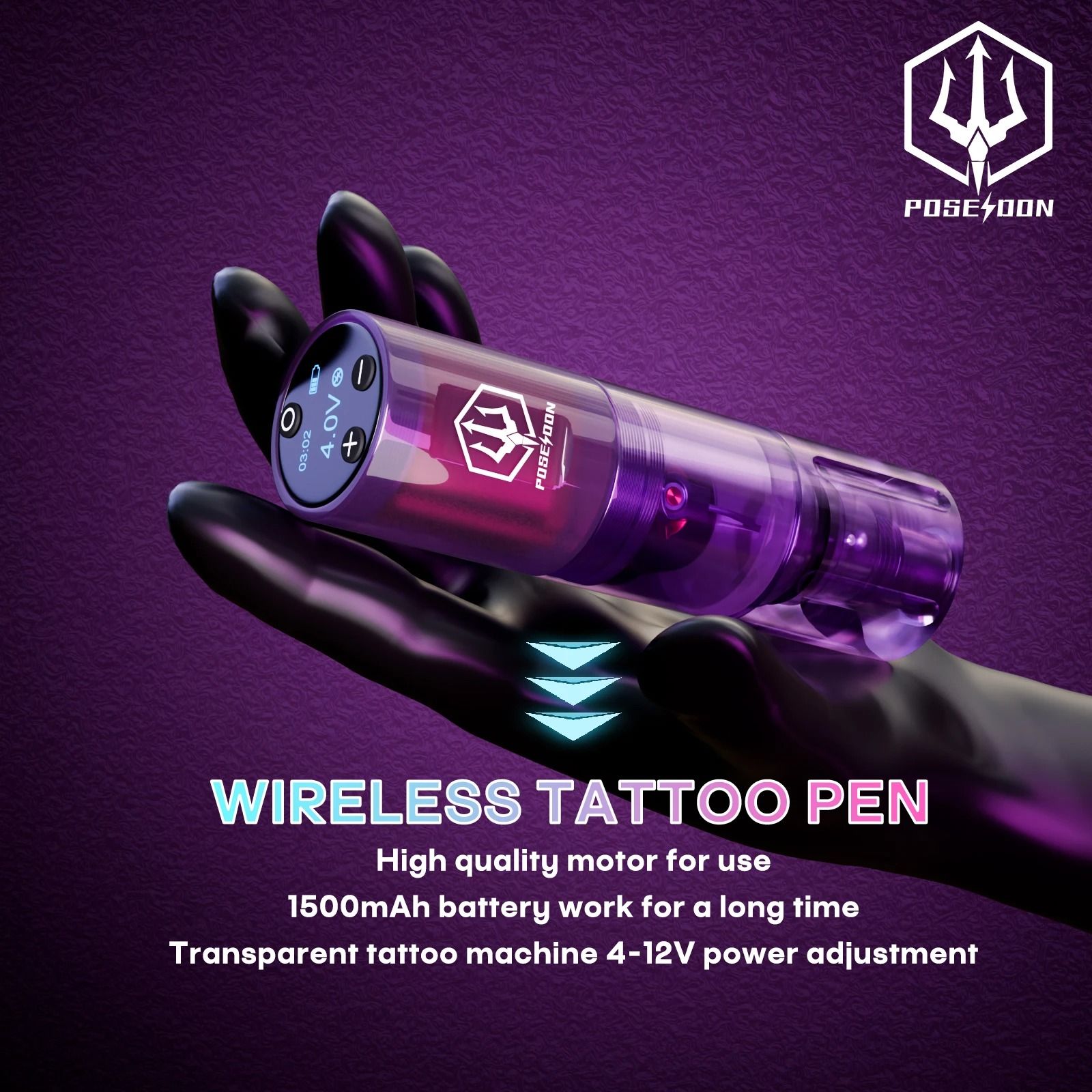 Professional Tattoo Pen Kit with Power Supply and Permanent Makeup Machine