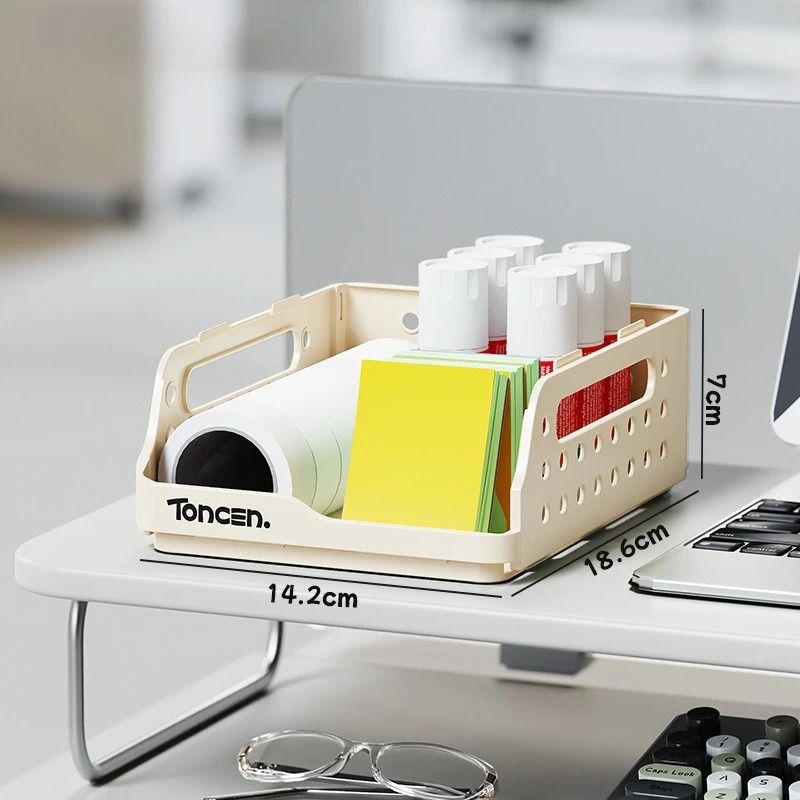 Foldable Desktop Bookshelf Organizer with Pegboard Storage Rack