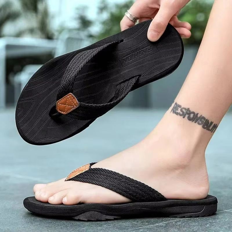 CoastStride Mens Flip Flops Anti Slip Summer Beach Sandals