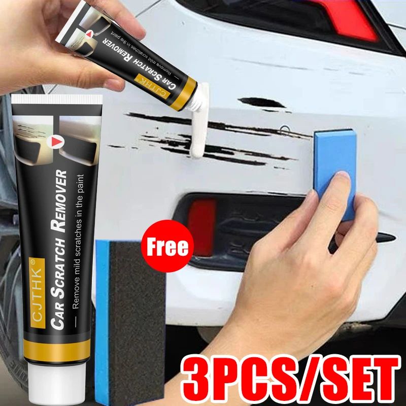 ScratchGuard Car Scratch Remover Paste – Paint Repair & Polishing Kit with Sponge