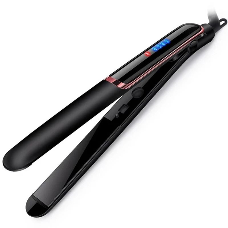 Professional Hair Straightener with Ceramic Ionic Plates and LCD Display