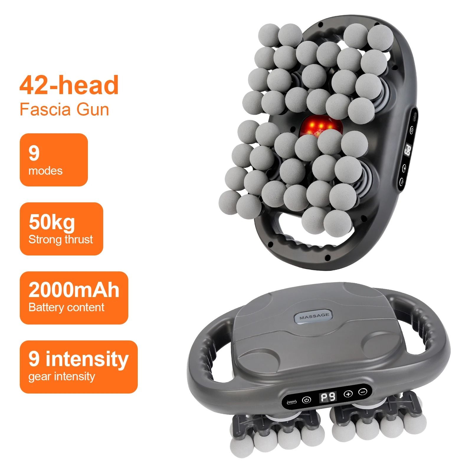 Product Name 22 Head Fascia Gun High Frequency Vibration Body Massage Gun