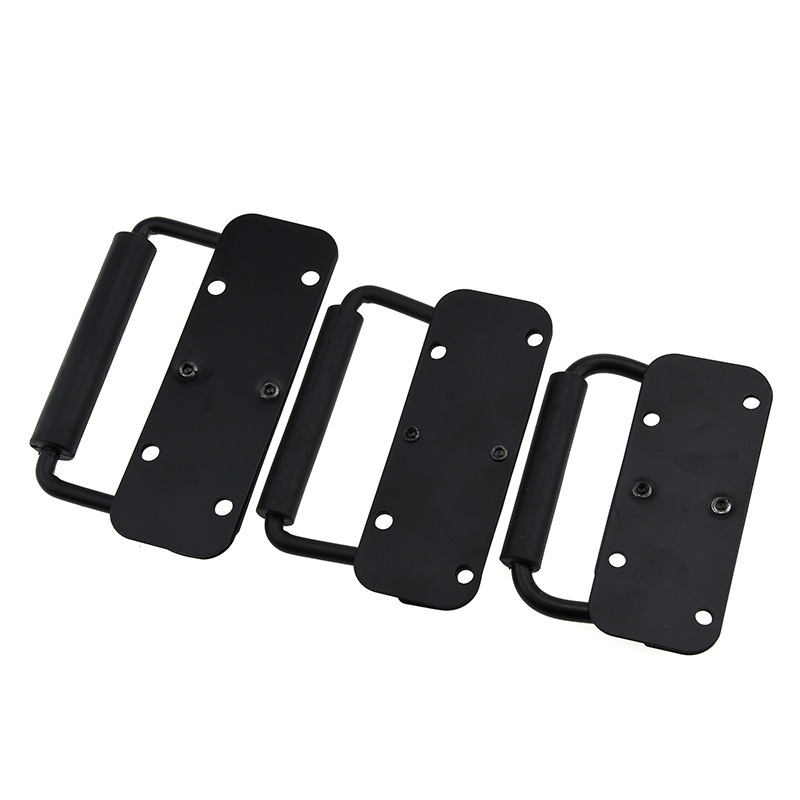 Black spring loaded handle for Toolbox, Cabinet & Case Folding Grip Replacement