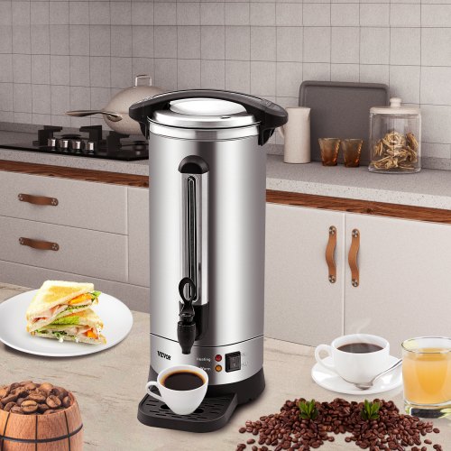Commercial Coffee Urn Stainless Steel Fast Brewing Coffee Dispenser with Keep Warm
