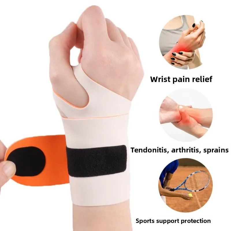 Adjustable Thin Compression Wrist Wraps Support Exercise Strap Band Wristbands for Work Fitness Weightlifting