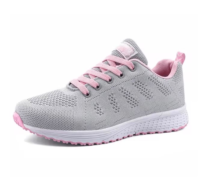 Women Breathable Mesh Walking Shoes Casual Flat Sneakers