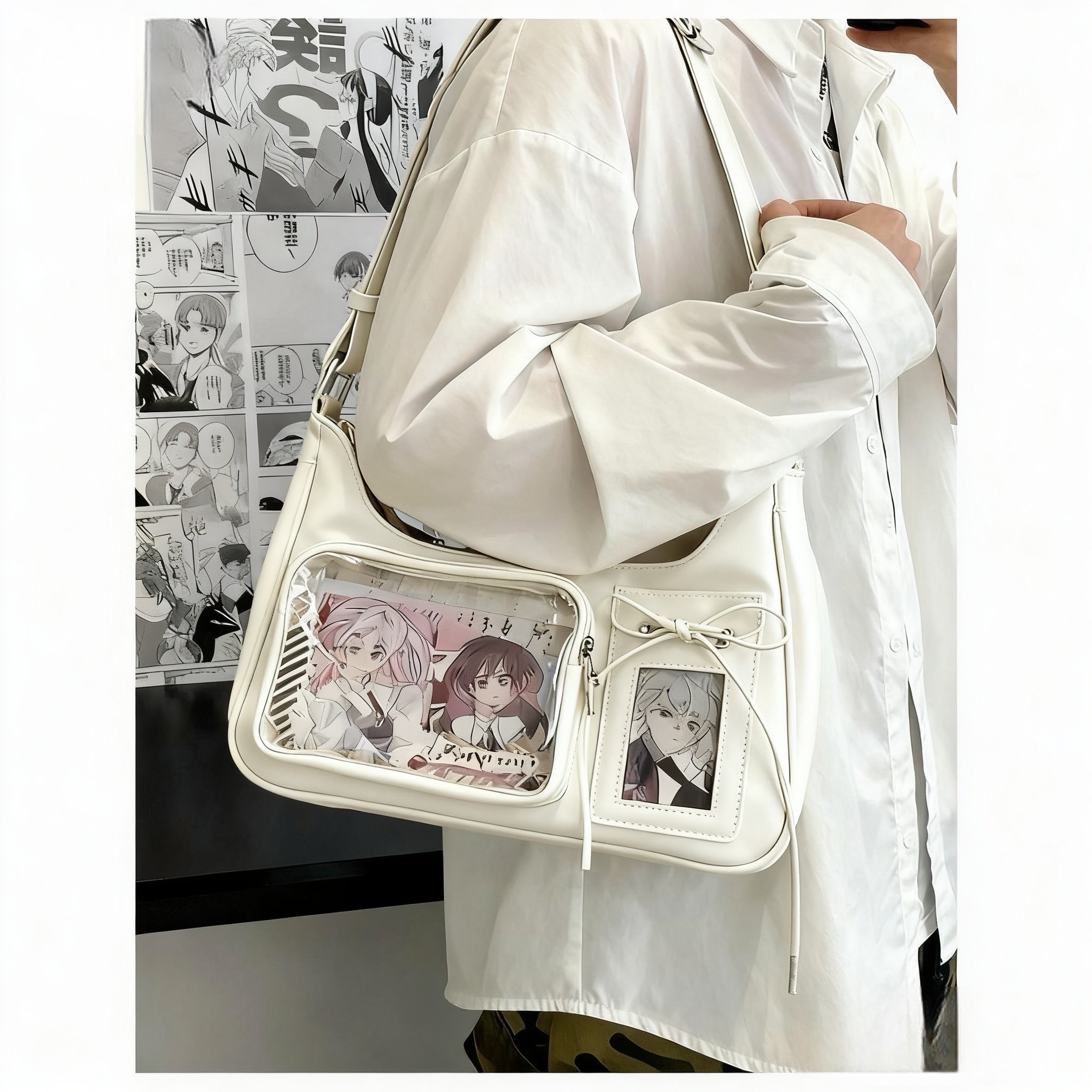 Korean Shoulder Bag Women, Transparent Ita Bag School, Crossbody Bag Female, Japanese Designer Preppy Purse Handbag