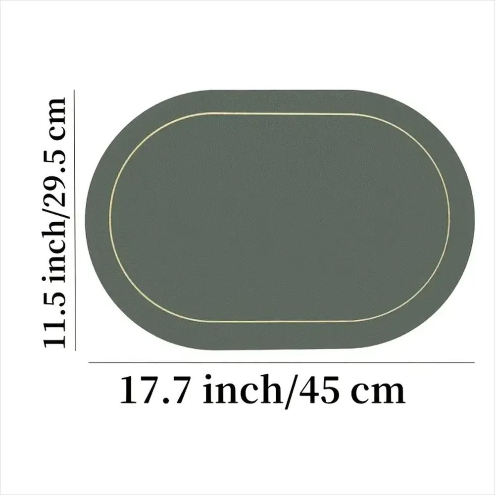 Premium Faux Leather Placemats – Reversible Nordic Style Heat-Resistant & Wipeable Table Mats