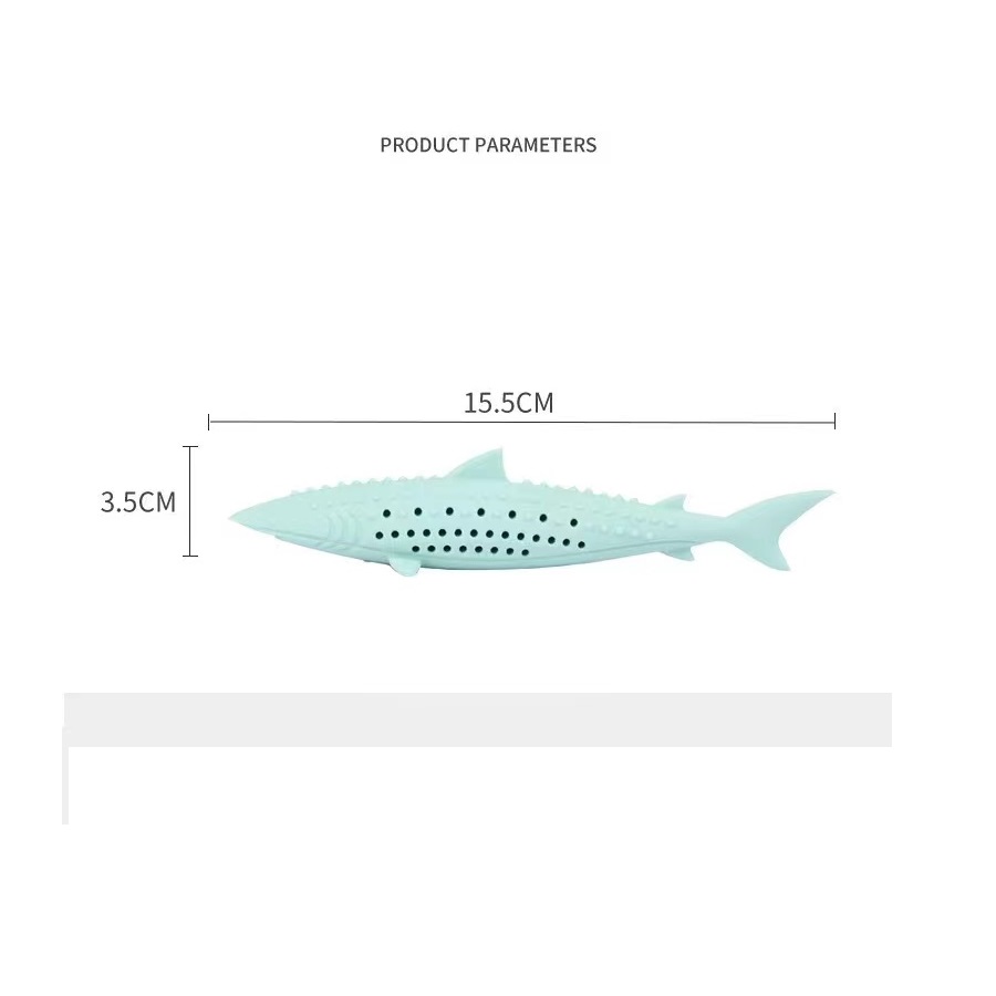 Soft Silicone Mint Fish Cat Toy: Catnip-infused, Teeth-cleaning Chew for Cats
