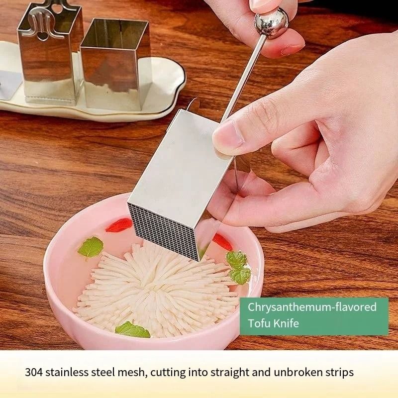Chrysanthemum Tofu Carving & Slicing Mold