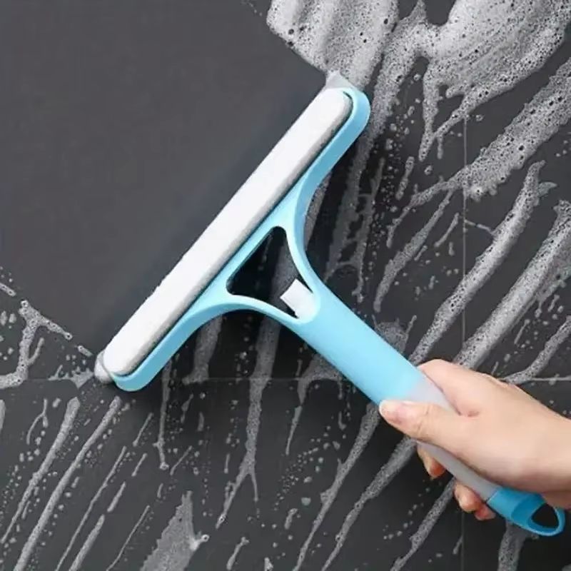 3-in-1 Glass Cleaning Tool - Household Window Wiper with Water Spray and Scraper