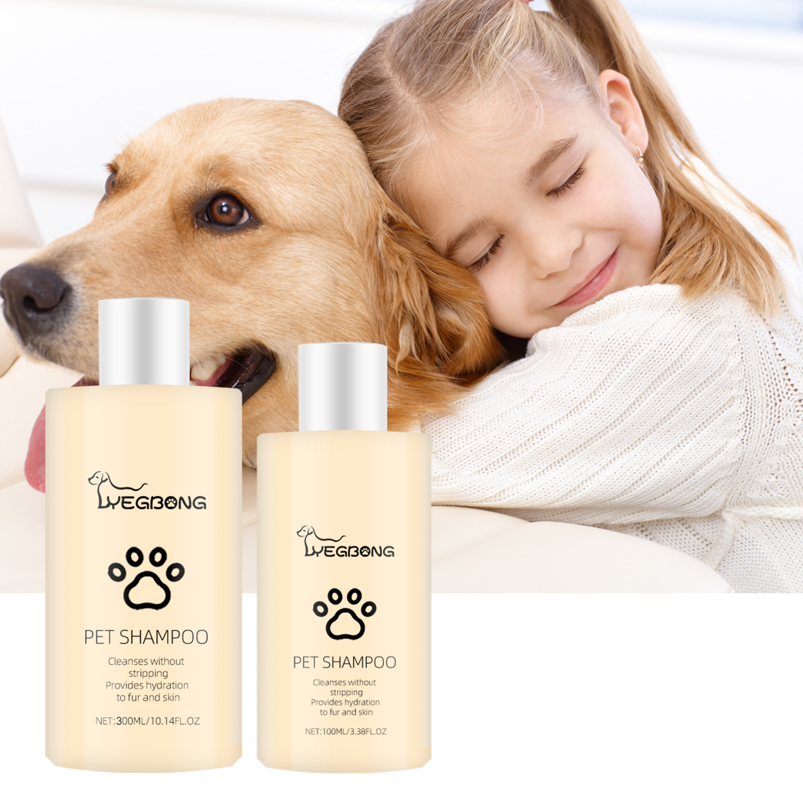 Soft and Tangle-Free Shampoo for Cats and Dogs, Gentle and Clean Pet Shampoo, Organic Pet Coat Care