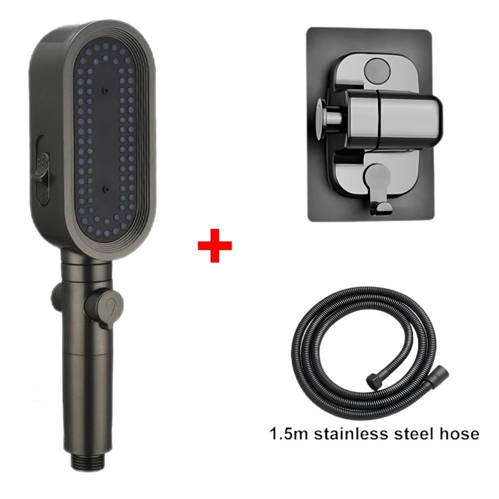 3 Modes Powerful Handheld Shower Head Anti-Clogging and Anti-Limescale Flexible Bath Head
