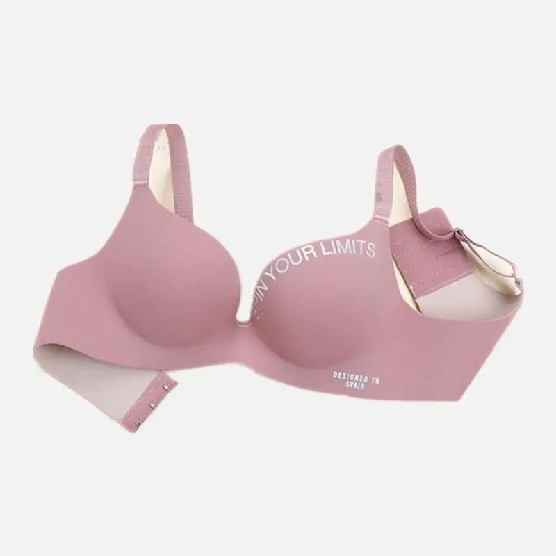 Alphabet Print Seamless Bralette