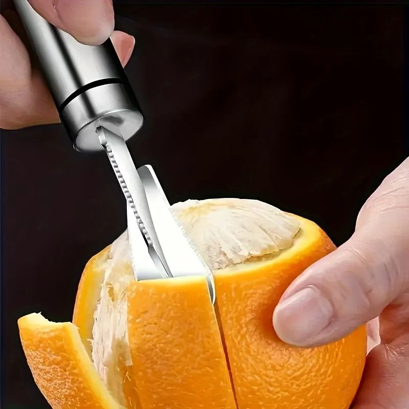 Stainless Steel Citrus Peeler with Ergonomic Handle