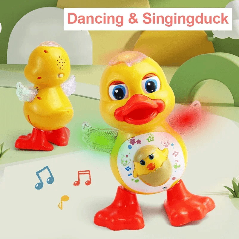 Interactive Dancing Duck Toy, Flashing Lights, Music & Motor Skill Development for Toddlers