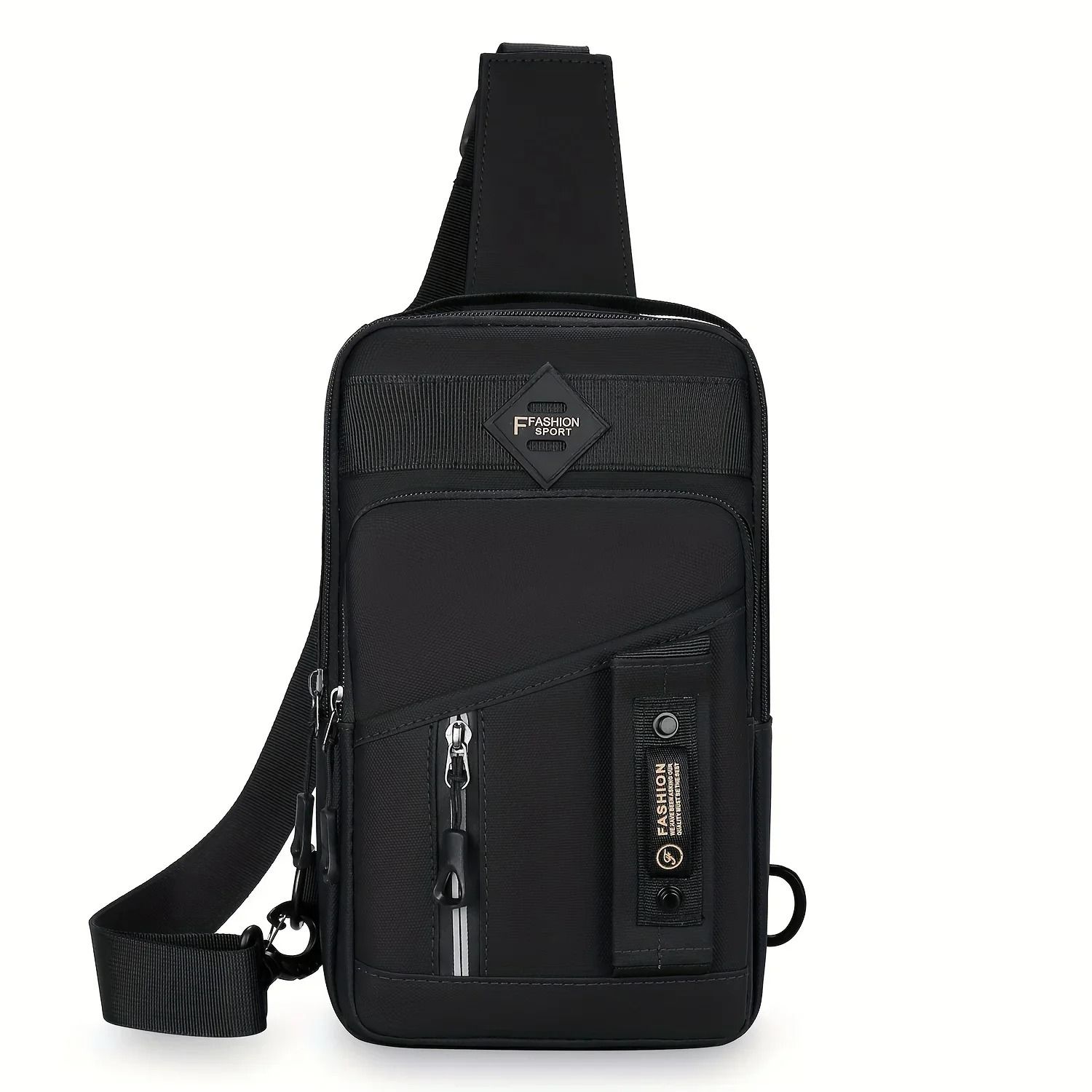 Mens Multifunction Crossbody Chest Bag Travel Sling Shoulder Bag