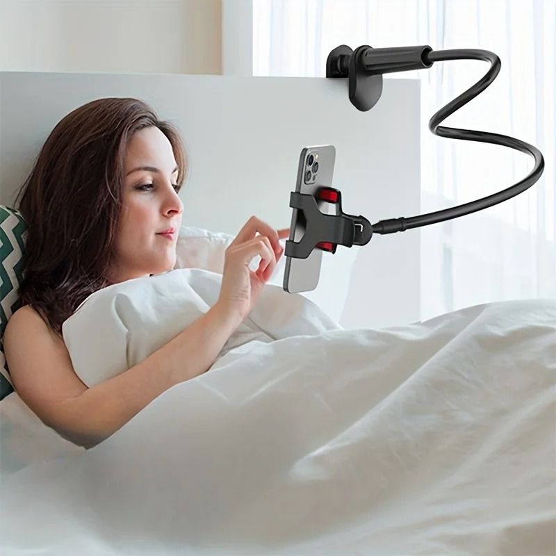Flexible Gooseneck Phone Bracket – Universal Lazy Person Bedside & Desktop Clamp