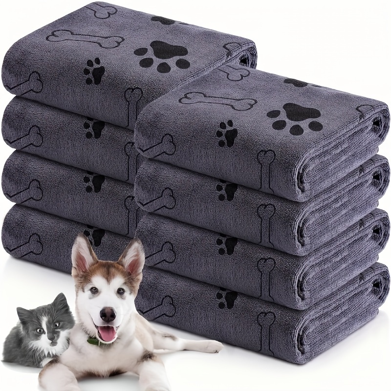 Quick Drying Microfiber Dog Towel Absorbent Pet Bath Cloth for Dogs & Car Wiping