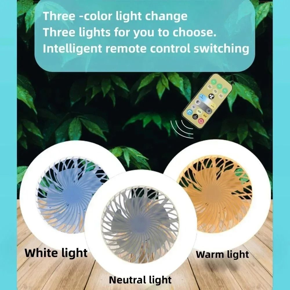 Intelligent 3 in 1 Integrated Ceiling Fan and Light