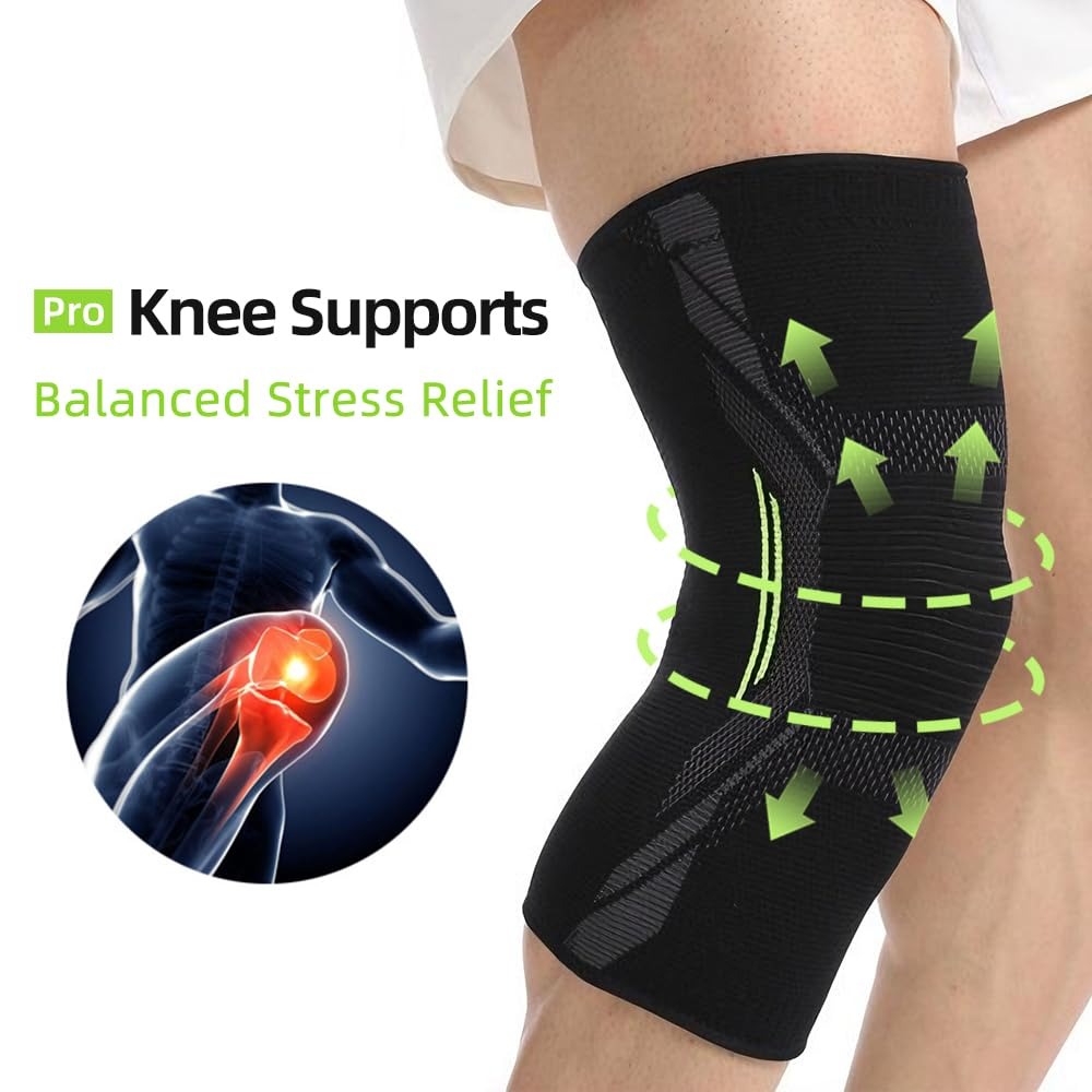 Knee Compression Sleeves for Pain Relief Support for Arthritis and Knee Pain