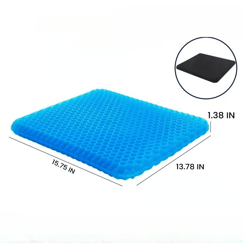 Summer Breathable Gel Seat Cushion, Home Office Wheelchair Chair Cars Honeycomb Design