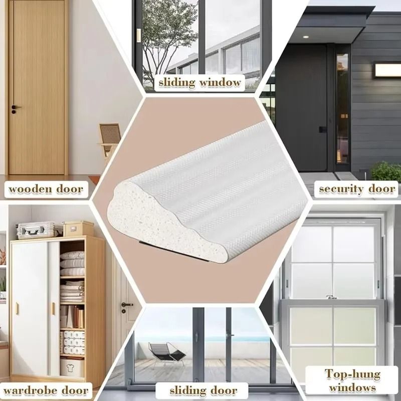 Acoustic Insulation Foam Window Seal Strip Windproof Soundproof