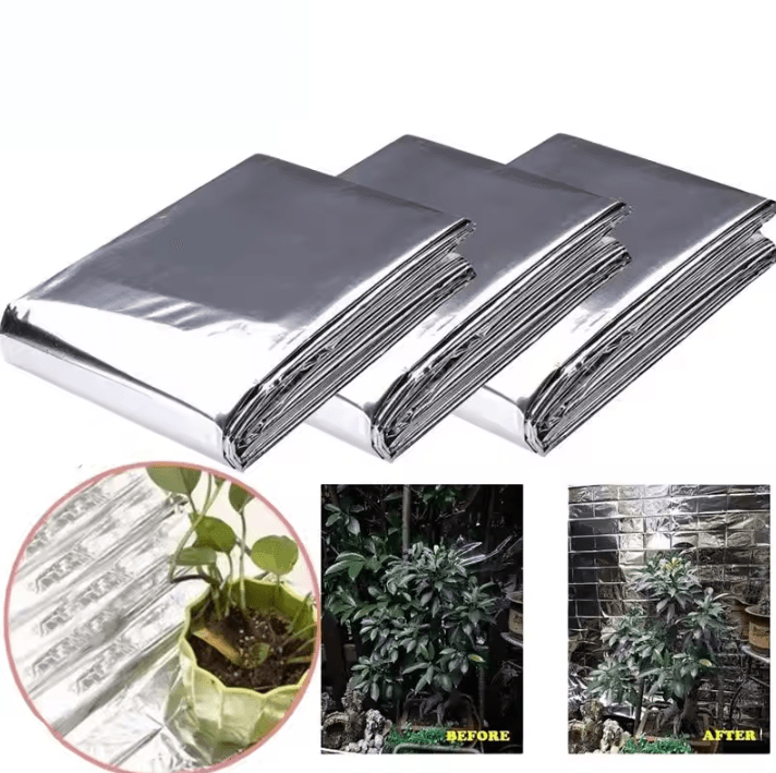 High Reflective Polyester Film Sheet (82.68 by 51.18 in) – Silver Grow Tent Reflective Mylar Liner
