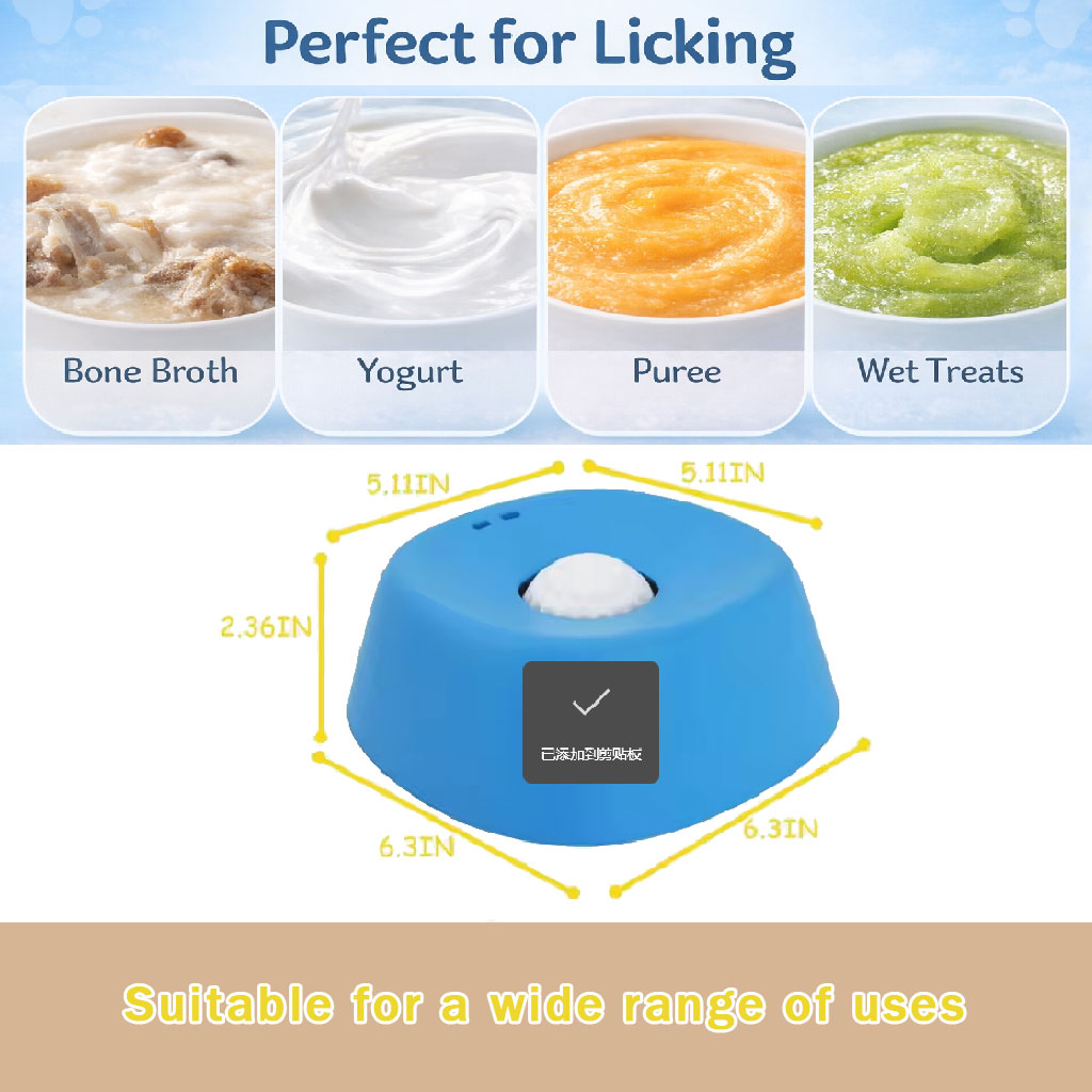 Dog Lick Bowl Slow Feeder Non Slip Spherical Feeding Bowl for Dogs