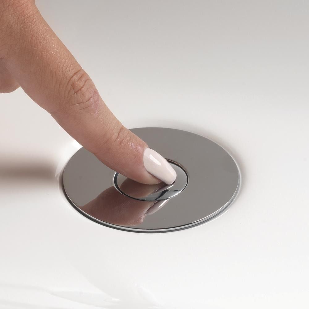 Pop-Up Bathroom Sink Drain Strainer with Removable Stainless Steel Hair Catcher and Drain Stopper
