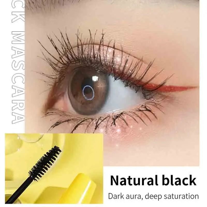 Waterproof Long Lasting Black Mascara Curling and Thickening