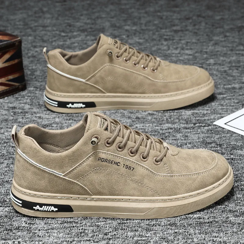 Autumn Mens New Breathable Work Safety Shoes, Trendy Casual Sports Shoes for Motorcycle Riders, Board Shoe Enthusiast